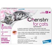 Cheristin for Cats Topical Liquid Flea Treatment, 6 Treatments